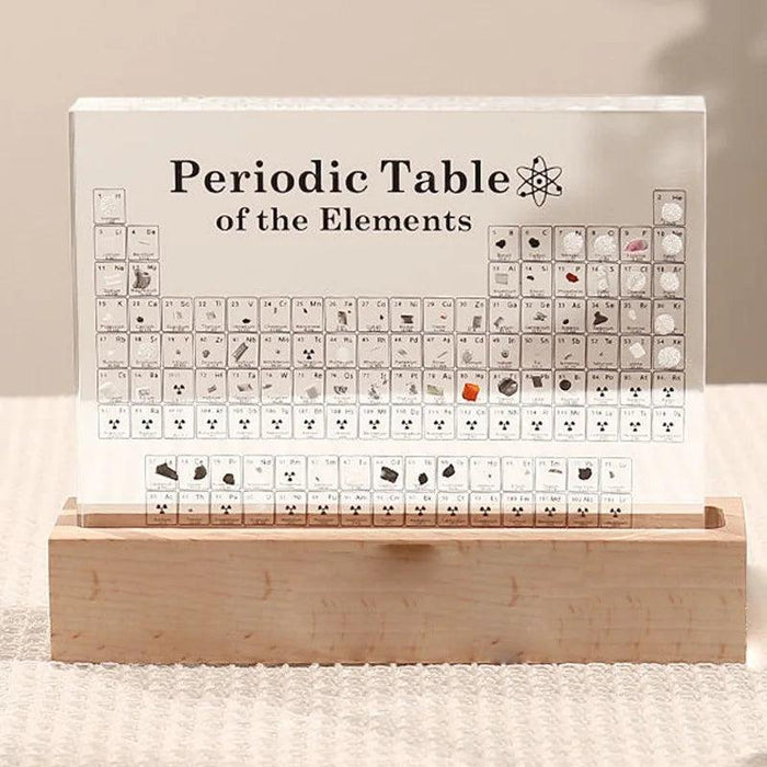 Elegant Transparent Acrylic Periodic Table of Elements - Mendeleev's Scientific Décor & Gift Idea