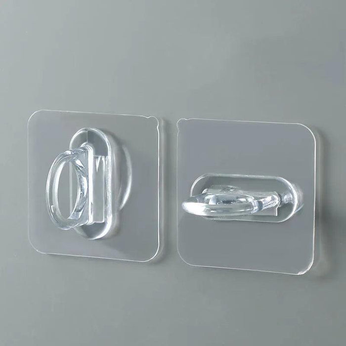 Transparent Suction Cup Hook Set for Effortless Wall Organization