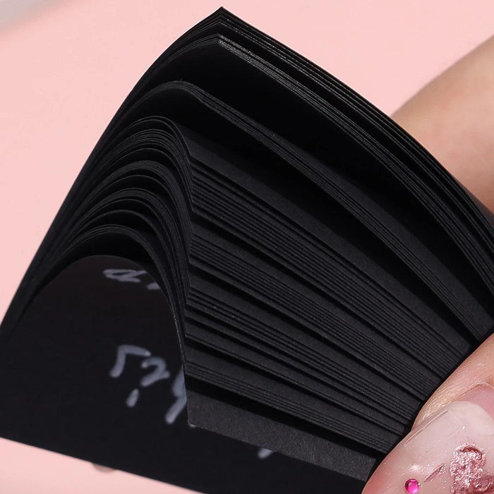 Sleek Black Sticky Note Collection - Perfect for Highlighting and More