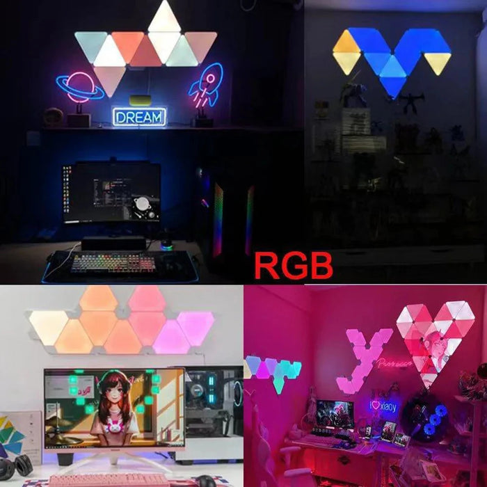 LuminousBeat Music-Responsive RGB Wall Light - Modern Accent for Gaming and Bedroom Vibes