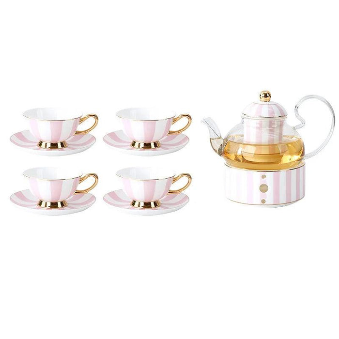 Elegant Lemon Blossom Fine Bone China Beverage Set - A Luxurious Experience for Tea and Coffee Enthusiasts