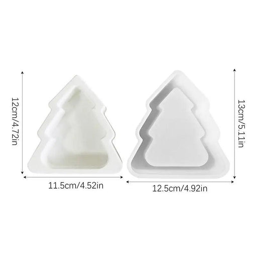 Festive Christmas Tree Silicone Mold for Candles and Ornaments