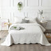 Elegant Euro-Style Embroidered Bedspread Set with Premium Cotton Filling - Versatile Summer Blanket and Mattress Cover