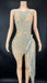 Celestial Elegance Strapless Mini Dress with Dance-Ready Tassels