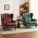 Elegant Leather Wingback Chair for Modern Living Areas