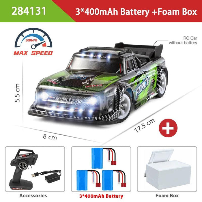 WLtoys 1:28 Mini 4WD Electric RC Drift Car - 30KM/H Remote Control Racing Toy for Kids and Enthusiasts