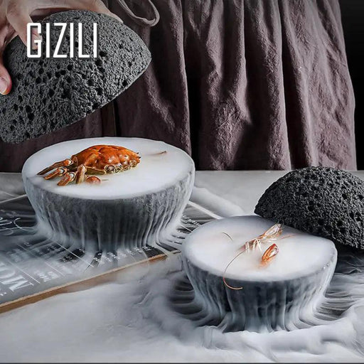 Stylish Volcano Stone Melamine Bowl Collection for Elevated Dining Experiences