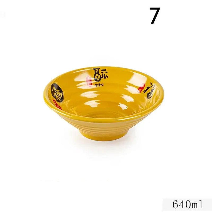 Chic Melamine Bowl for Ramen and Salad – Perfect for Home and Restaurant Use