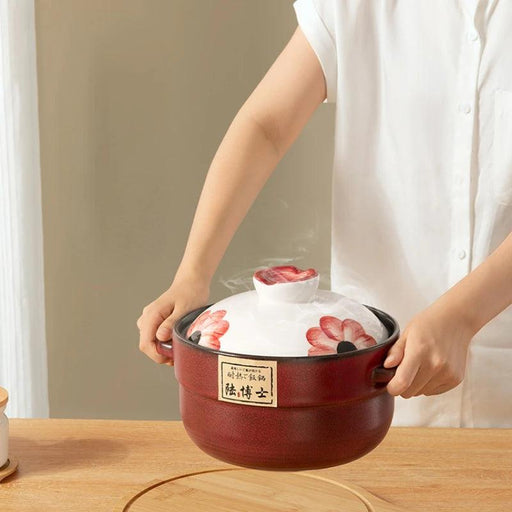 Versatile High-Heat Ceramic Casserole Pot Set for Stovetop Cooking