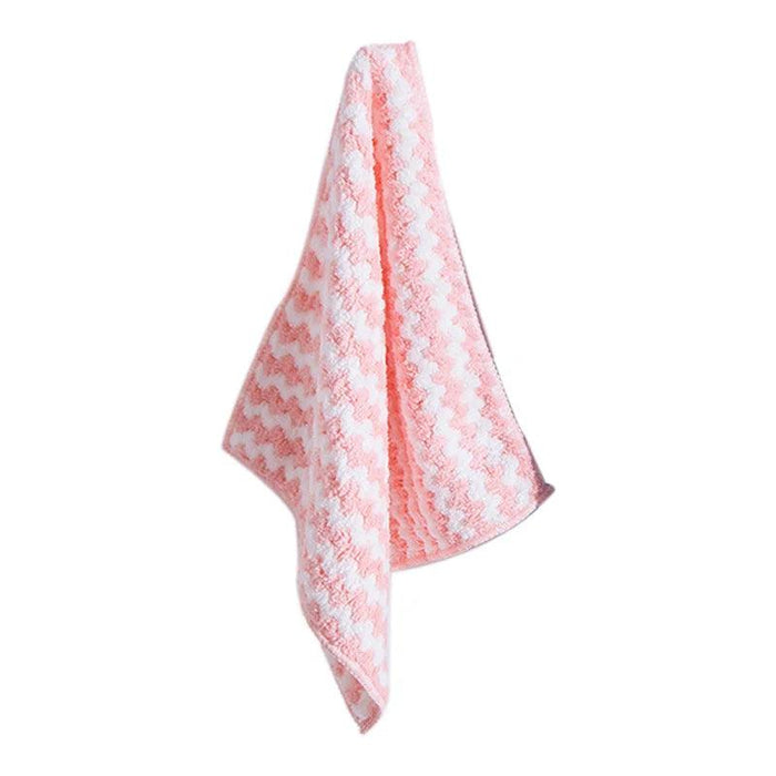 Coral Fleece Kitchen Cleaning Cloths - Super Absorbent Dishwashing Rags for Effortless Cleaning