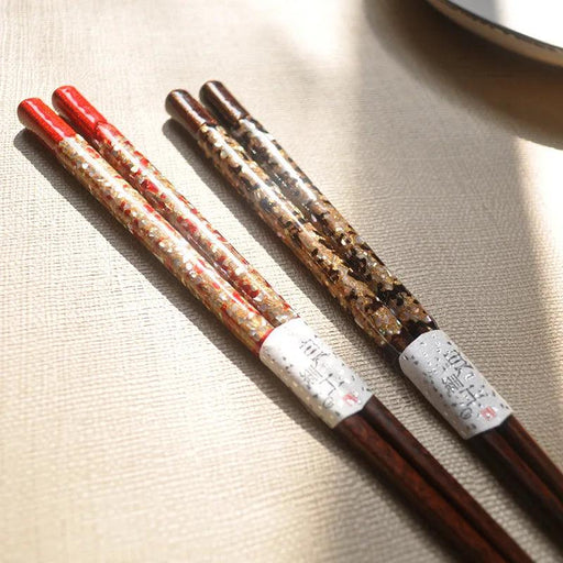 Elegant Handcrafted Japanese Wooden Chopsticks Set - Premium Dining Utensils for a Refined Experience