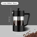 Stylish Borosilicate Glass French Press - Choose from 350ML, 600ML, and 1000ML for Exceptional Brewing