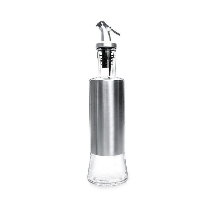 Chic Stainless Steel Oil Dispensing and Spice Jar Ensemble - Transform Your Cooking Journey