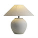 Chic Wabi Sabi Ceramic Table Lamp - Customizable Brightness & Color for Elegant Spaces