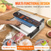 Commercial Vacuum Sealer Machine with Dual Sealing Strips and Fast Heat Dissipation