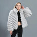 Reversible Luxury Fox Fur and Silk Winter Jacket - A Statement of Elegance