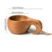 Artisan Acacia Wood Adventure Mug with Stylish Rope Handle - Your Unique Outdoor Drinkware