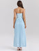 Glamorous Off-Shoulder High Waist Pleated Maxi Dress - Backless Bodycon Long Gown for Women