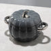 Festive Pumpkin-Shaped Ceramic Soup Pot and Dessert Bowl with Lid - Stylish Kitchen Essential