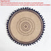 Eco-Friendly Non-Slip Jute Round Placemats - Elegant Dining Table Accessories for Entertaining and Celebrations