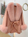 Chic Korean Fox Fur Cape: A Stylish Winter Essential for Women