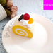 Realistic Simulation Swiss Roll Cake Model for Display and Decoration - Perfect for Photography Props and Autumn Decor