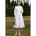 Elegant White Pleated Shirt Dress with Belt for Women - Spring Collection