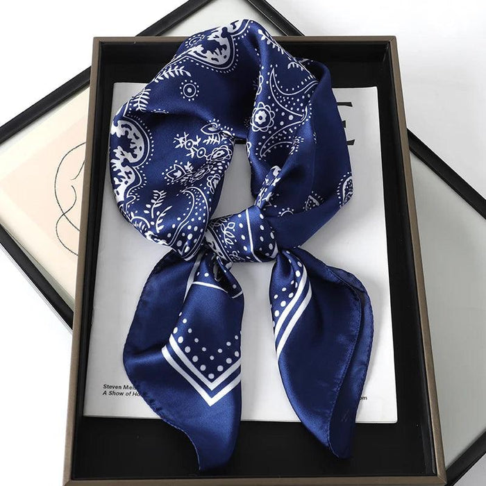 Chic Toddler Elegance: Luxurious 70x70cm Silk Scarf for Ages 6 Months to 4 Years