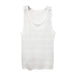 Men's Summer Mesh Tank Top - Breathable Sleeveless Fitness Vest with See-Through Design