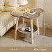 Clover-Shaped Double Tier Storage Coffee Table for Living Room and Balcony