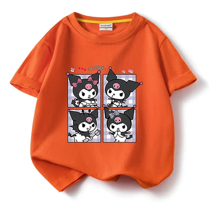 Kuromi Summer Cartoon T-Shirt for Kids - Fun Anime Tee for Warm Weather