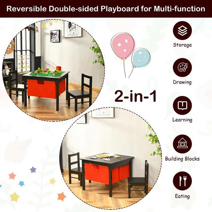 Creative Kids' Play and Study Table Set with Storage - Engaging Furniture for Educational Fun