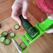 Stainless Steel Versatile Fruit and Vegetable Slicing Tool - Effortless Kitchen Companion