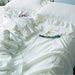 Romantic Vintage White Ruffled King Duvet Cover Set - 100% Cotton Lace Bedding 4pcs