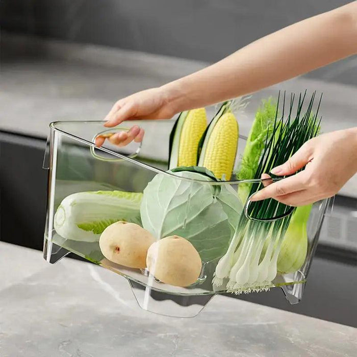 Multi-Functional Drainage Basket for Effortless Washing of Fruits, Vegetables, and Noodles - Essential Kitchen Tool