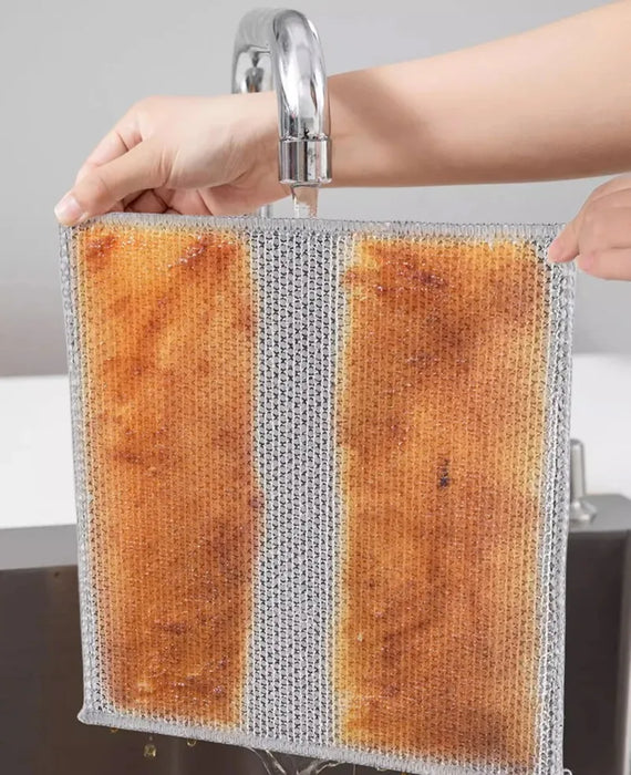 Ultimate Steel Wire Dishcloth Set - Effortless Kitchen Cleaning Solution