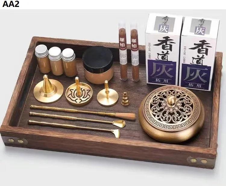 Brass Incense Creation Kit - Versatile Incense Burner Accessories for Yoga, Meditation, and Home Fragrance