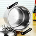 Oversized Stainless Steel Induction Pot for Hearty Soups and Stews - Ideal for Family Meals