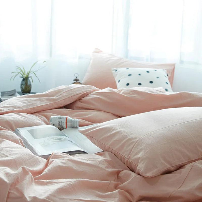 Modern Simple 100% Cotton Duvet Cover Set