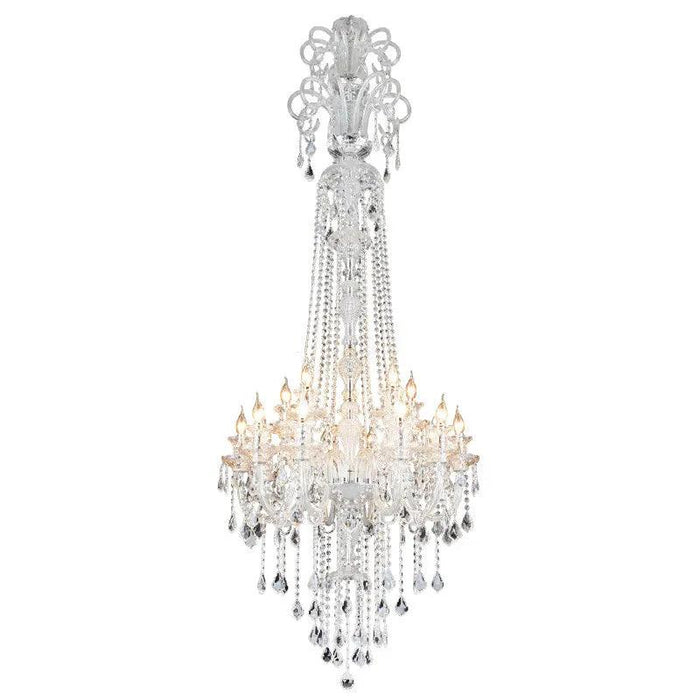 Stunning K9 Crystal Chandelier for Opulent Staircases and Lobbies - Options for 12, 15, 18, and 24 Lights