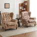 Elegant Leather Wingback Chair for Modern Living Areas