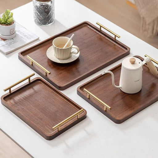 Charming Rustic Wood Tray with Easy-Grip Handles - Perfect for Stylish Home Organization and Entertaining