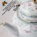 Elegant Japanese Bone China Tea Set with Black Teacups - Luxurious Tea Experience for Two