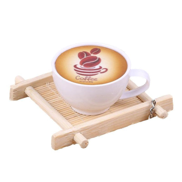 Charming Miniature Resin Coffee and Tea Cup Display Model for Whimsical Décor