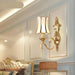 Elegant Brass LED Wall Sconce - Modern Lighting for Home and Hospitality Spaces