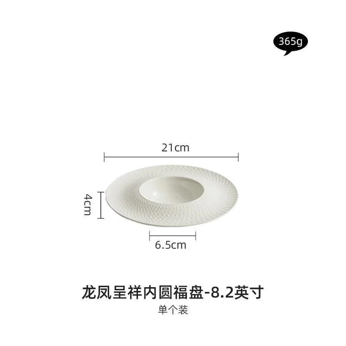 Chengxiang Elegant Ceramic Dinner Plate Set for Sophisticated Dining