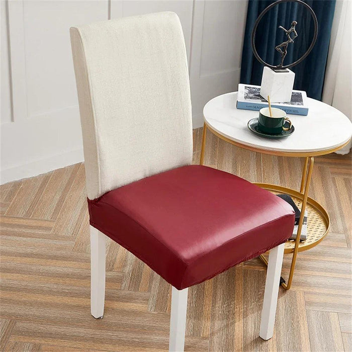 Svetanya Waterproof PU Leather Chair Covers - Elastic Slipcovers for Stylish Furniture Protection