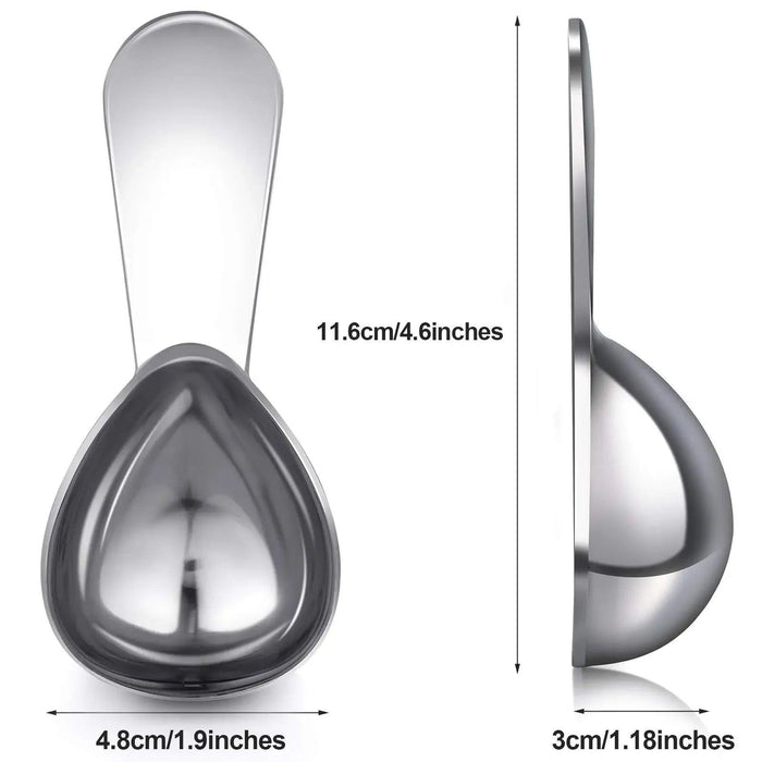 Dual Pack Stainless Steel Coffee & Tea Measuring Spoons - 15/30ML Kitchen Utensils