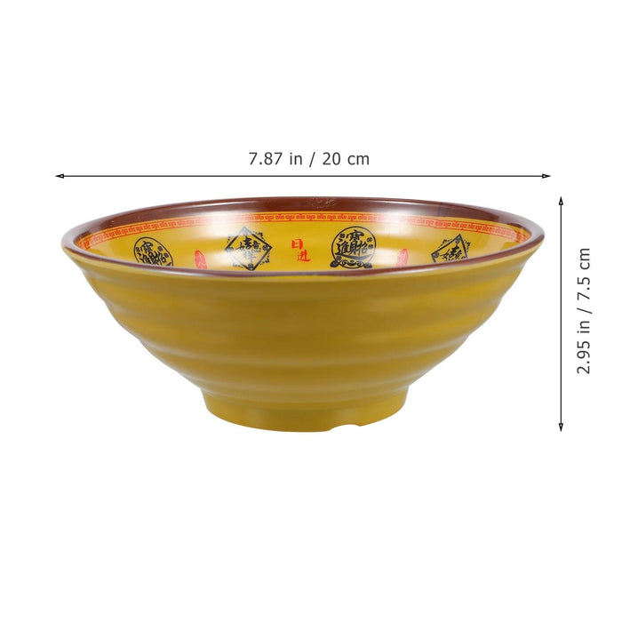 Chic 19cm Japanese Melamine Serving Bowl for Noodle Soups and Salads - A Must-Have Dining Accessory