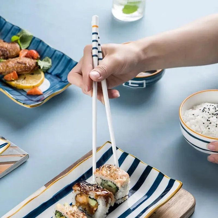 Artisan Japanese Ceramic Chopsticks - Mold-Resistant Dining Essential for Food Connoisseurs